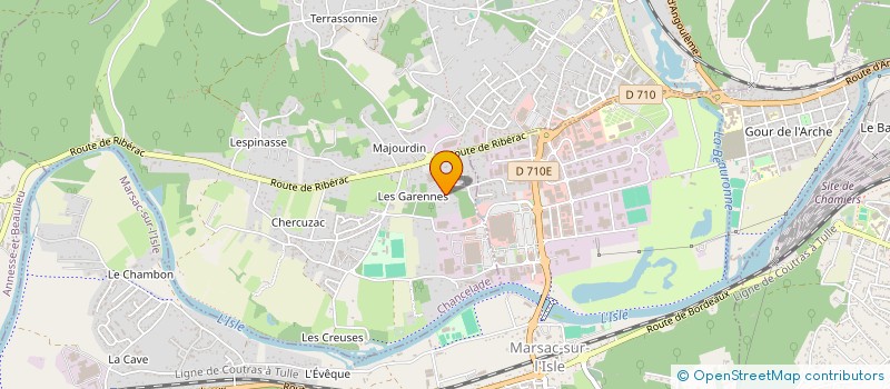 localisation de l'entreprise SCI DES TILLEULS  CHANCELADE