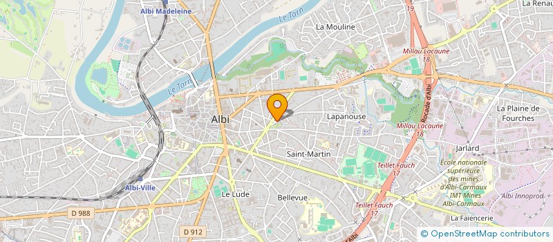 localisation de l'entreprise SCI DES TILLEULS à ALBI