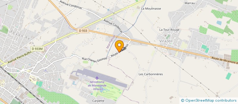 localisation de l'entreprise SCI DES TILLEULS  MARMANDE