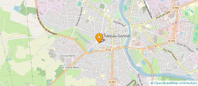 localisation de l'entreprise SCI DES TILLEULS  CHATEAU-GONTIER-SUR-MAYENNE