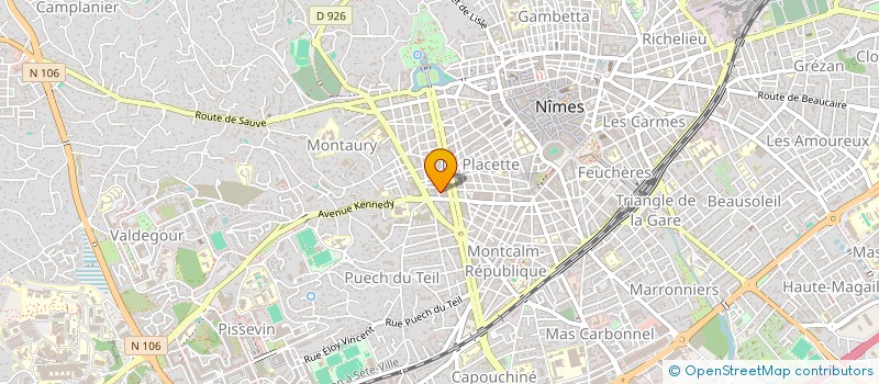 localisation de l'entreprise SCI DES TILLEULS  NIMES