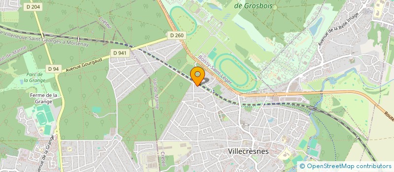 localisation de l'entreprise SCI DES TILLEULS  VILLECRESNES