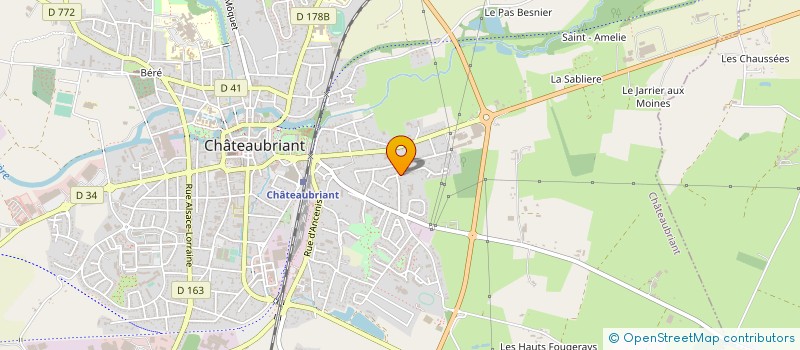 localisation de l'entreprise SCI DES TILLEULS  CHATEAUBRIANT