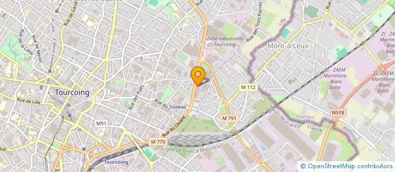 localisation de l'entreprise SCI DES TILLEULS  TOURCOING