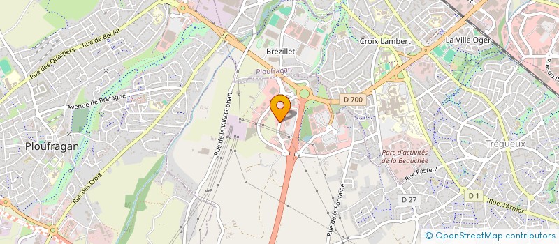 localisation de l'entreprise SCI DES TILLEULS  TREGUEUX