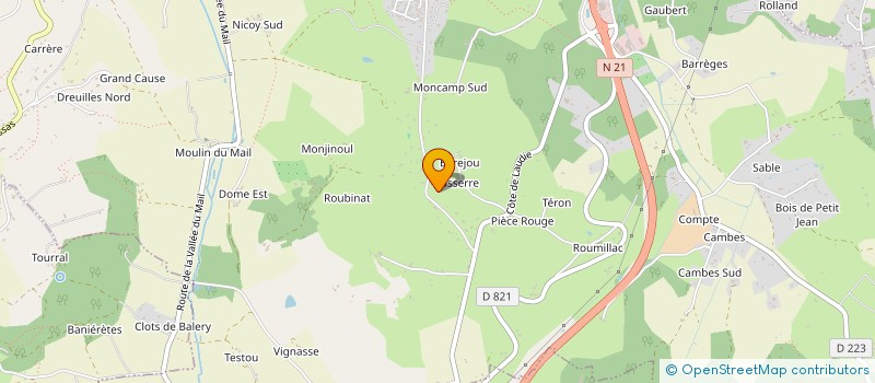 localisation de l'entreprise SCI DES TILLEULS  BIAS