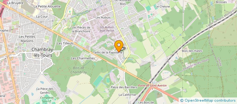 localisation de l'entreprise SCI DES TILLEULS  CHAMBRAY-LES-TOURS