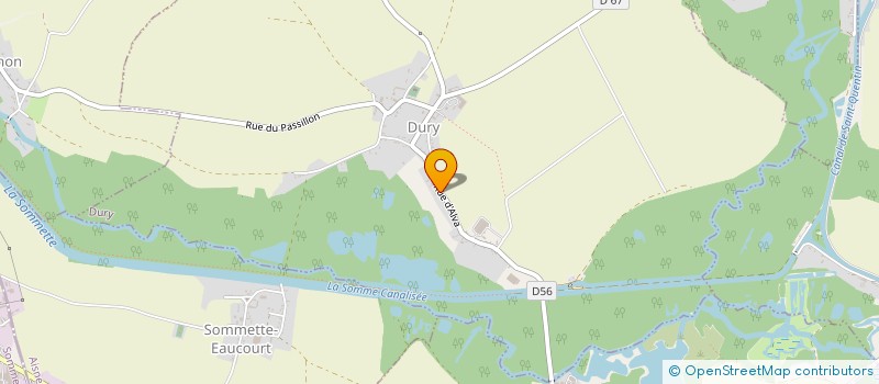 localisation de l'entreprise SCI DES TILLEULS  DURY