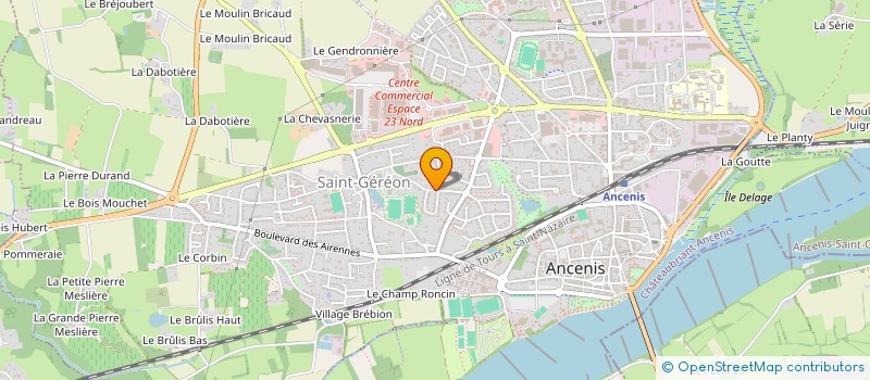 localisation de l'entreprise SCI DES TILLEULS  ANCENIS-SAINT-GEREON