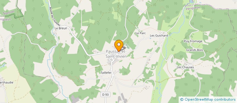 localisation de l'entreprise SCI DES TILLEULS à BRANTOME EN PERIGORD
