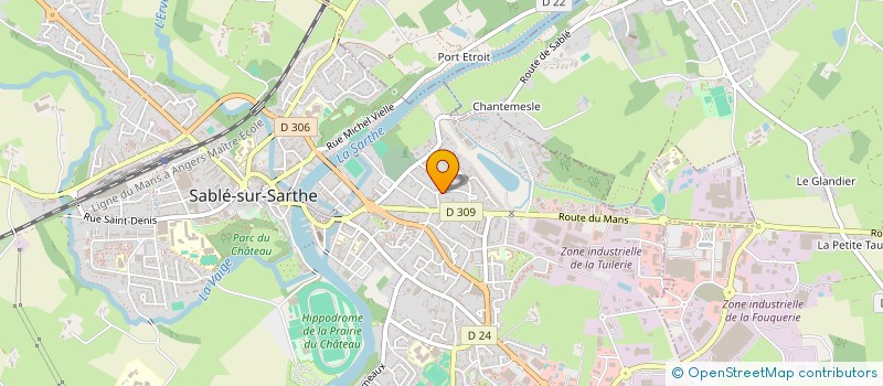 localisation de l'entreprise SCI DES TILLEULS  LA CHAPELLE-D'ALIGNE