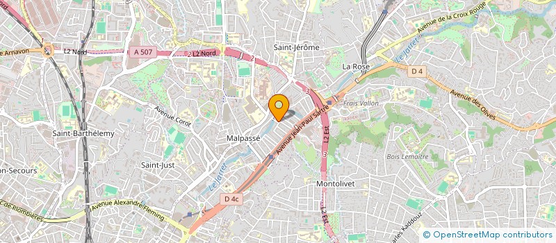 localisation de l'entreprise SCI DES TILLEULS à MARSEILLE