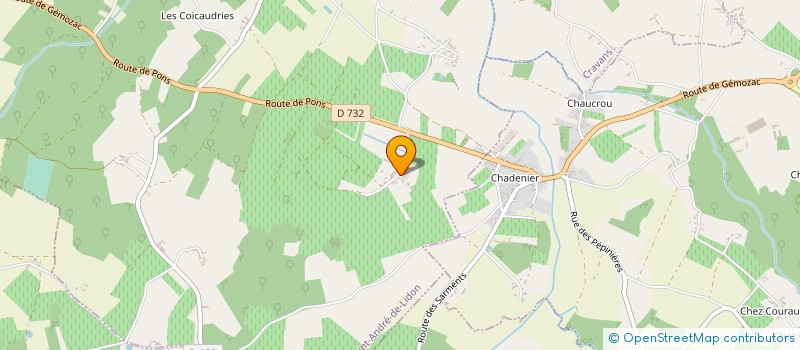 localisation de l'entreprise SCI DES TILLEULS  SAINT-ANDRE-DE-LIDON