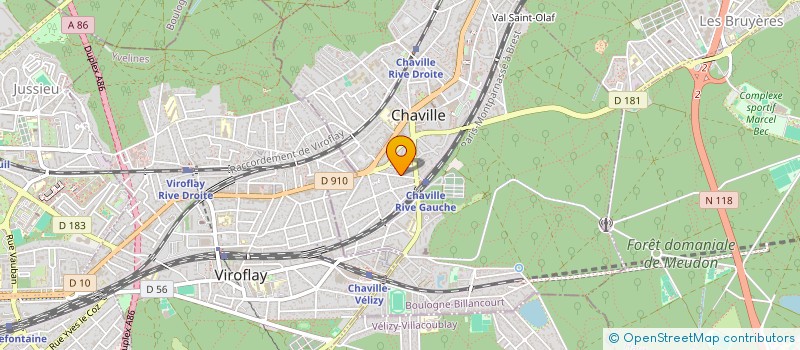 localisation de l'entreprise SCI DES TILLEULS  CHAVILLE
