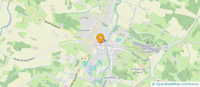 localisation de l'entreprise SCI DES TILLEULS  L'ISLE-EN-DODON