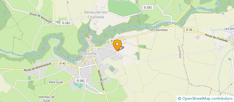 localisation de l'entreprise SCI DES TILLEULS ET FRERES  CHANTELLE