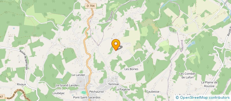 localisation de l'entreprise SCI DES TISSANDERIES à SARLAT-LA-CANEDA