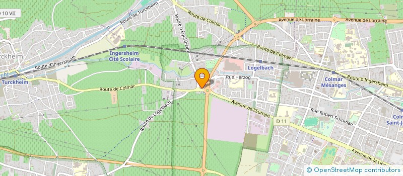 localisation de l'entreprise SCI DES TISSERANDS  WINTZENHEIM