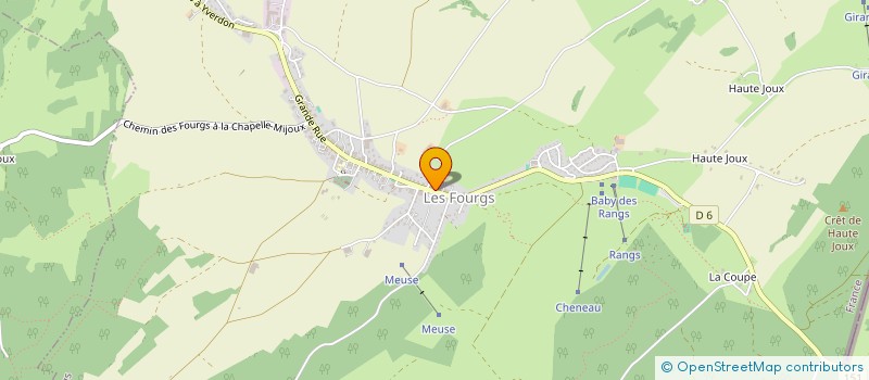 localisation de l'entreprise SCI DES TISSOT  LES FOURGS