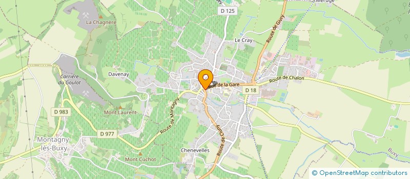 localisation de l'entreprise SCI DES TITICHATS  BUXY