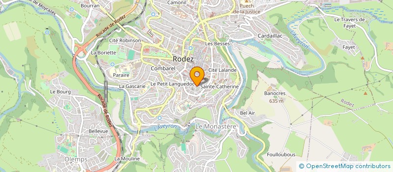 localisation de l'entreprise SCI DES TOILES à RODEZ