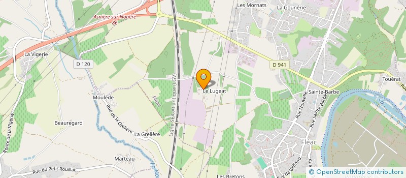 localisation de l'entreprise SCI DES TOITS LHECO à FLEAC