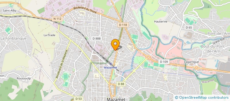 localisation de l'entreprise SCI DES TONNELIERS  MAZAMET