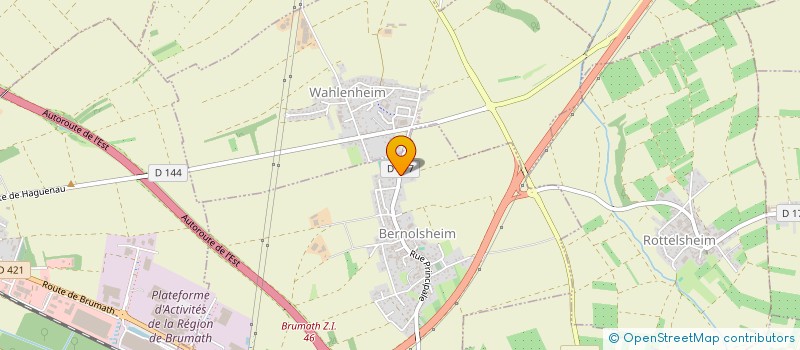 localisation de l'entreprise SCI DES TONNELIERS  BERNOLSHEIM