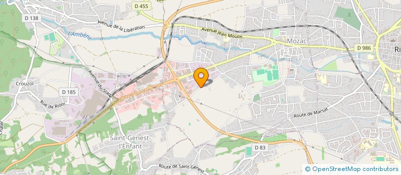 localisation de l'entreprise SCI DES TONTONS  RIOM