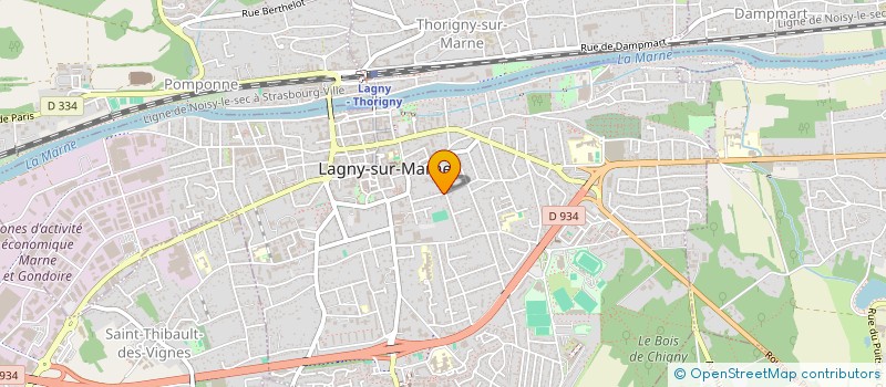 localisation de l'entreprise SCI DES TOUQUARTOIS  LAGNY-SUR-MARNE