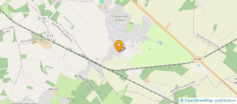 localisation de l'entreprise SCI DES TOURATS  MIGNALOUX-BEAUVOIR