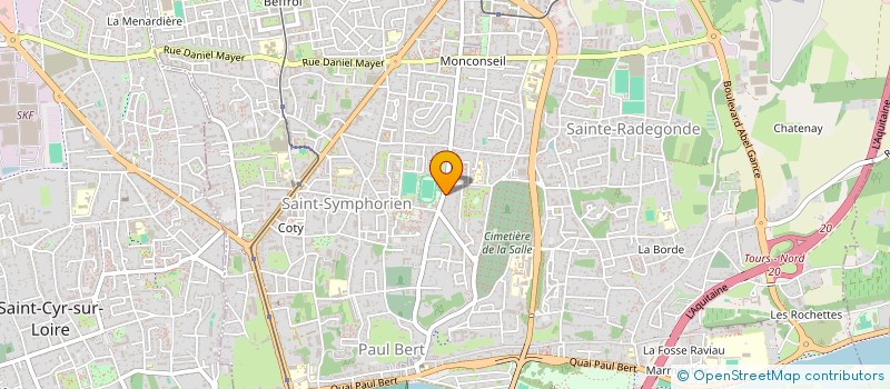 localisation de l'entreprise SCI DES TOURETTES  TOURS