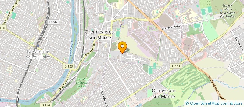 localisation de l'entreprise SCI DES TOURNESOLS  CHENNEVIERES SUR MARNE