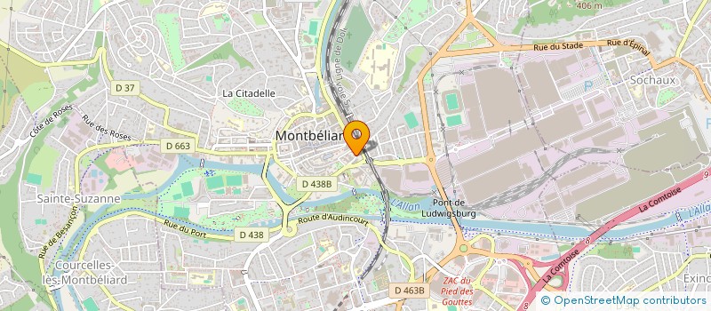 localisation de l'entreprise SCI DES TOURS  MONTBELIARD
