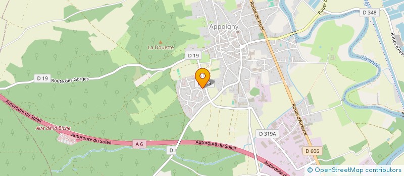 localisation de l'entreprise SCI DES TOURTERELLES  APPOIGNY