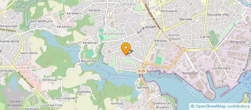 localisation de l'entreprise SCI DES TOURTERELLES  LORIENT