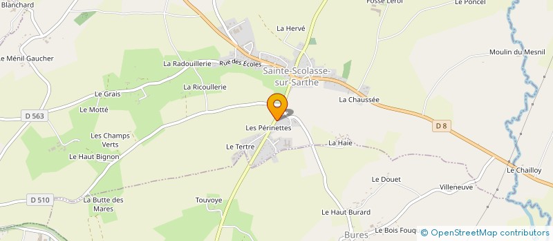 localisation de l'entreprise SCI DES TOUVOIS  SAINTE-SCOLASSE-SUR-SARTHE