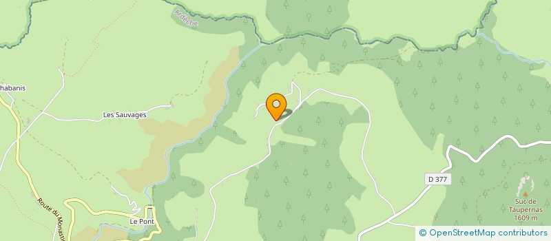 localisation de l'entreprise SCI DES TOUZIERES GOUNON MILLOUD  LE BEAGE