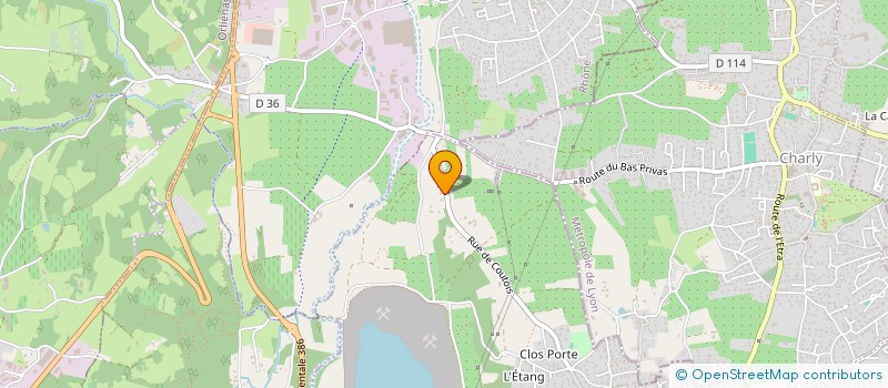 localisation de l'entreprise SCI DES TRABOULES  MILLERY