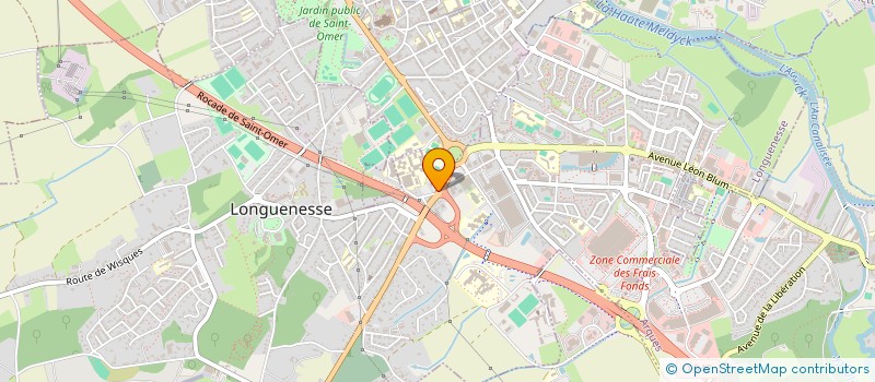 localisation de l'entreprise SCI DES TRANSPORTS VAUGIN  LONGUENESSE