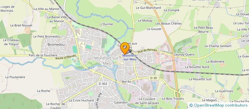 localisation de l'entreprise SCI DES TRIAGOZ  MONTFORT-SUR-MEU