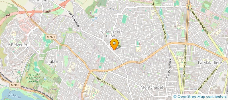 localisation de l'entreprise SCI DES TROENES  FONTAINE-LES-DIJON