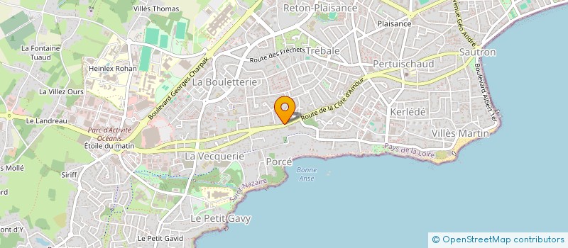 localisation de l'entreprise SCI DES TROIS  SAINT-NAZAIRE