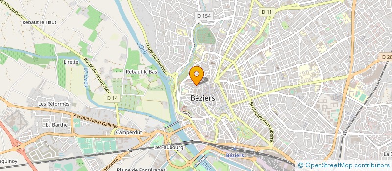 localisation de l'entreprise SCI DES TROIS A  BEZIERS