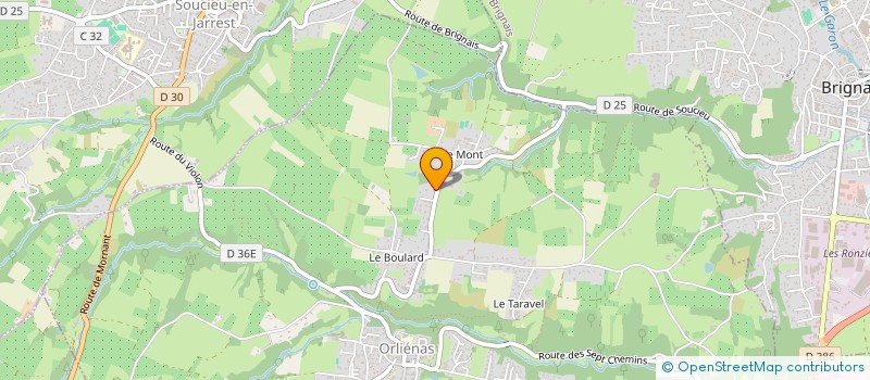 localisation de l'entreprise SCI DES TROIS ACQUEDUCS  ORLIENAS