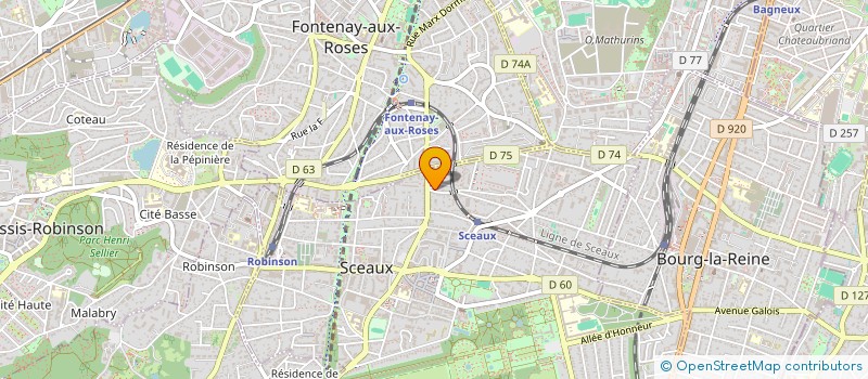localisation de l'entreprise SCI DES TROIS BECS à SCEAUX