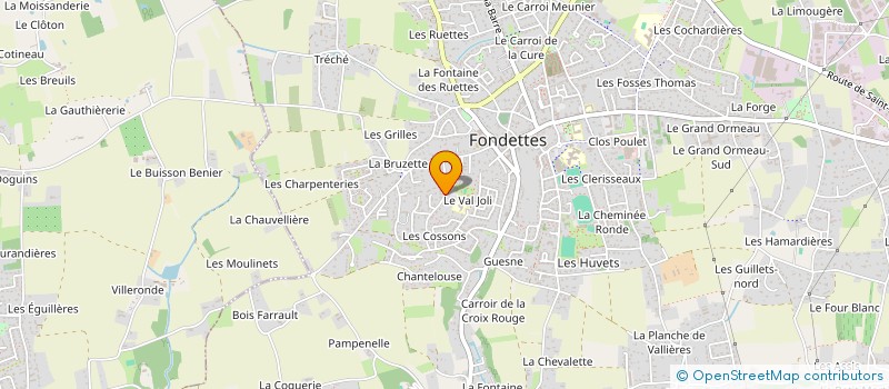 localisation de l'entreprise SCI DES TROIS BOIS à FONDETTES