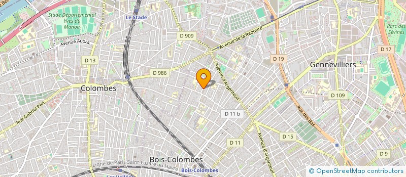 localisation de l'entreprise SCI DES TROIS BORNES à BOIS-COLOMBES