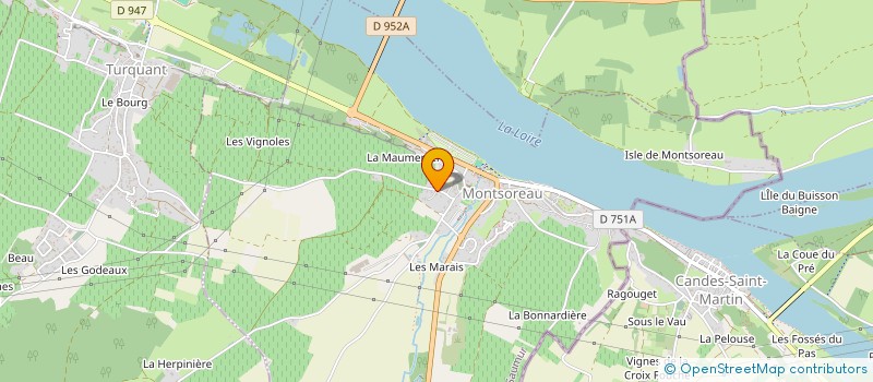 localisation de l'entreprise SCI DES TROIS BORNES  MONTSOREAU