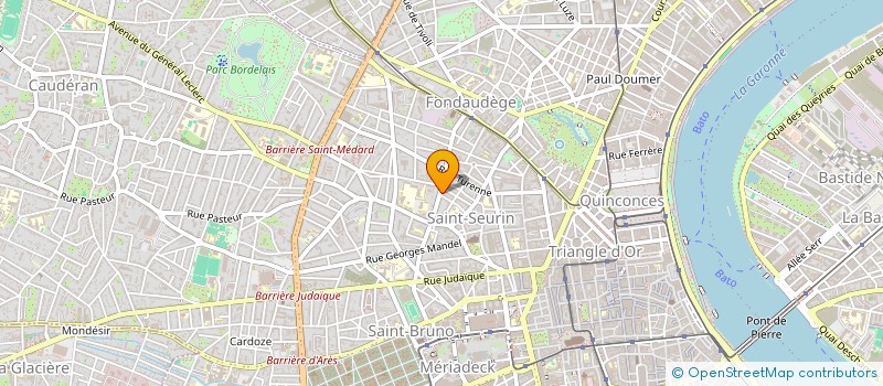 localisation de l'entreprise SCI DES TROIS BOUFFONS  BORDEAUX